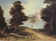 Washington Allston Landscape with a Lake (nn03) oil painting